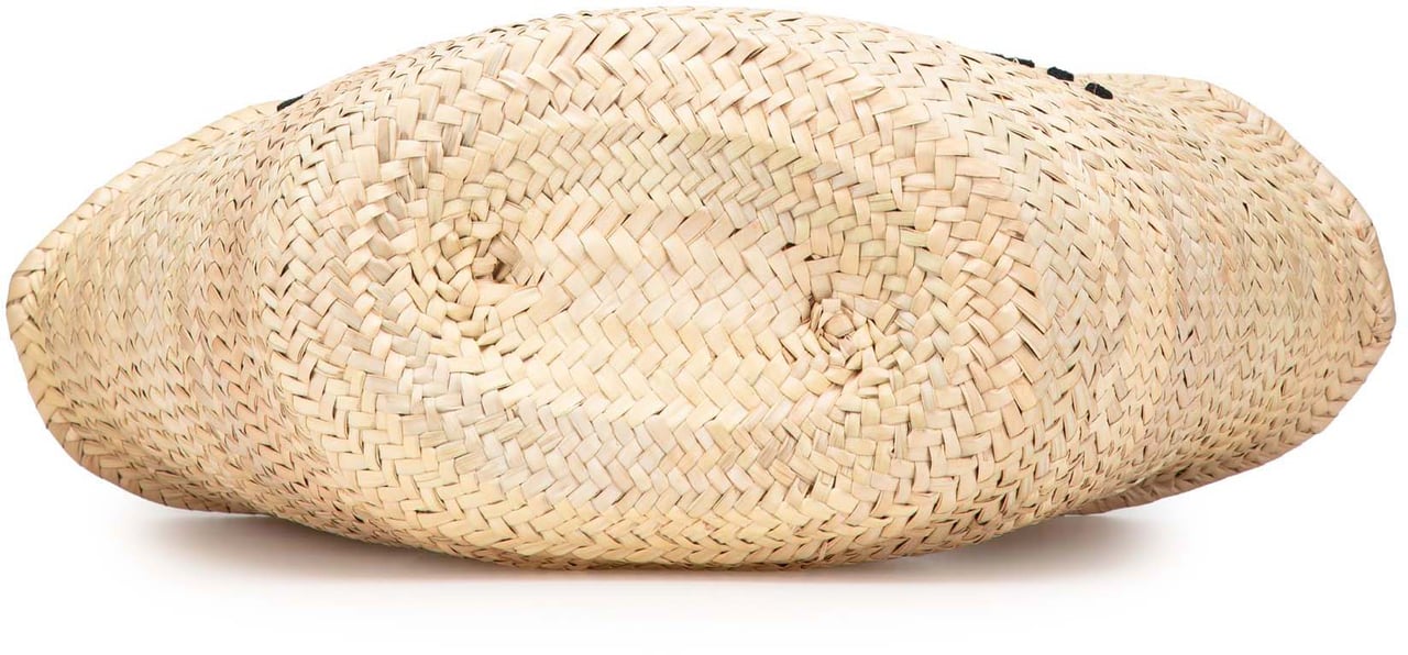 Celine Raffia Classic Panier Tote Bruin
