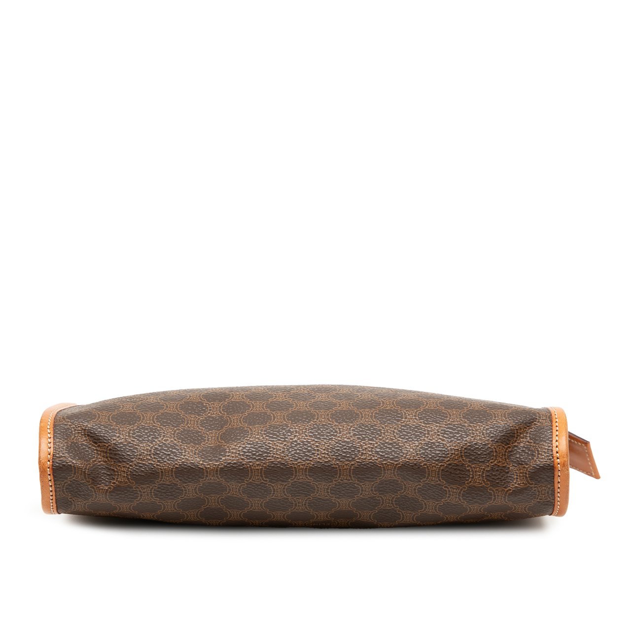 Celine Macadam Coated Canvas Clutch Bruin