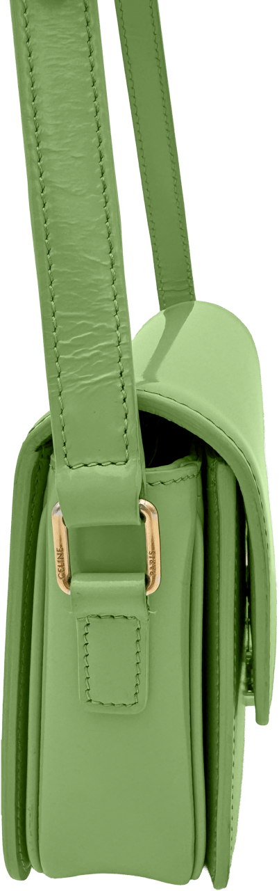 Celine Celine Small Triomphe - Lemon Green Groen