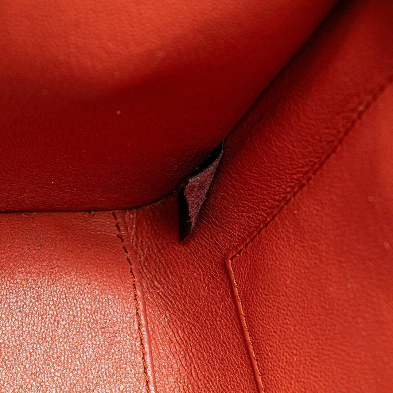 Celine Nano Tricolor Leather Luggage Tote Rood