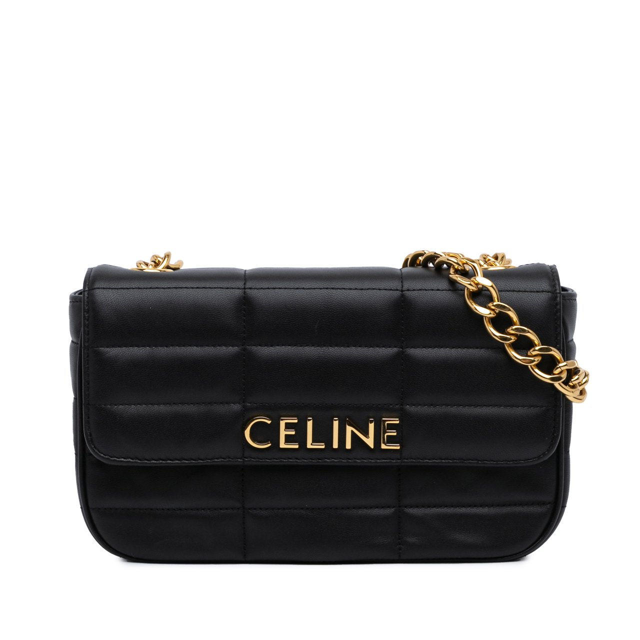 Celine Monochrome Shoulder Bag Zwart