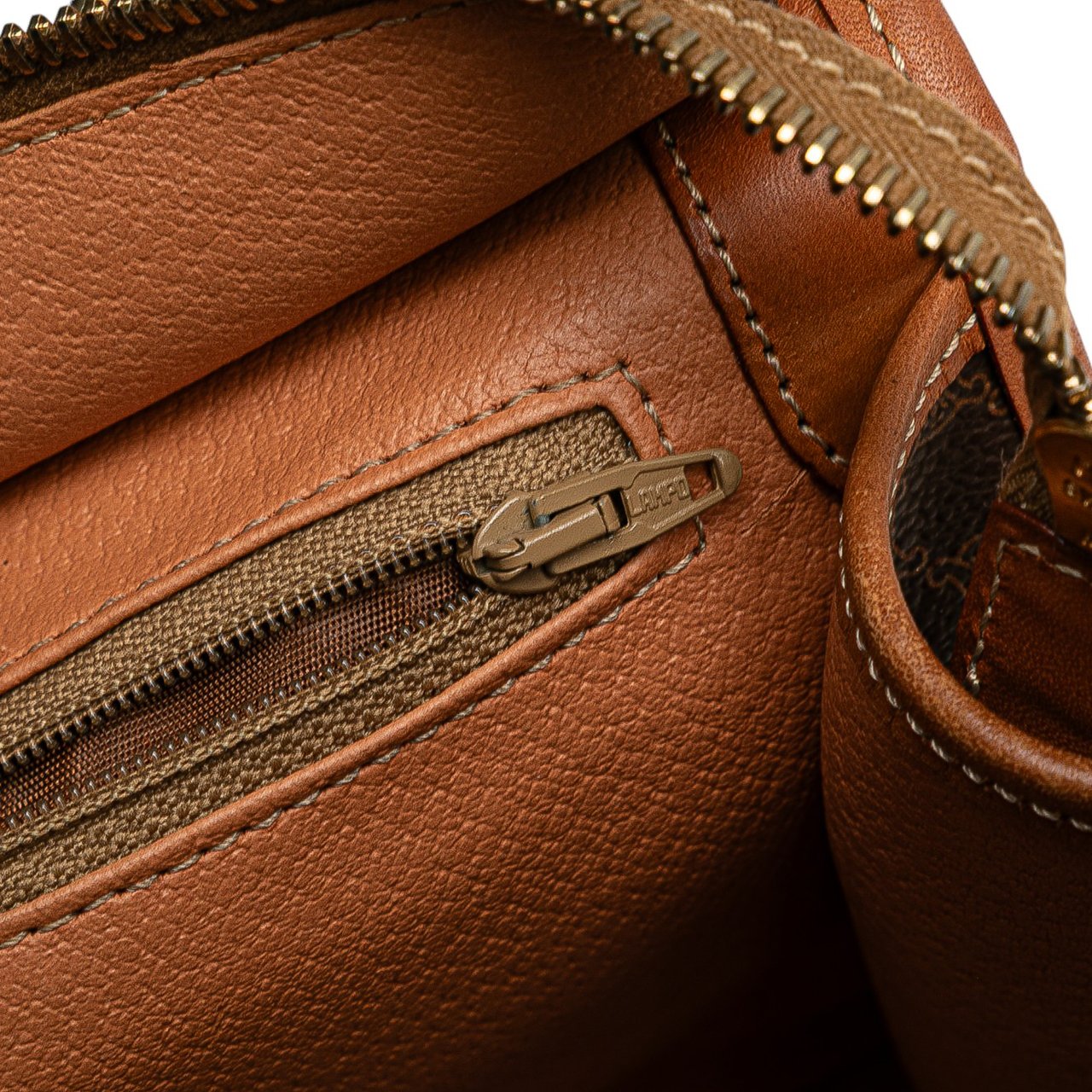 Celine Macadam Coated Canvas Tote Bruin