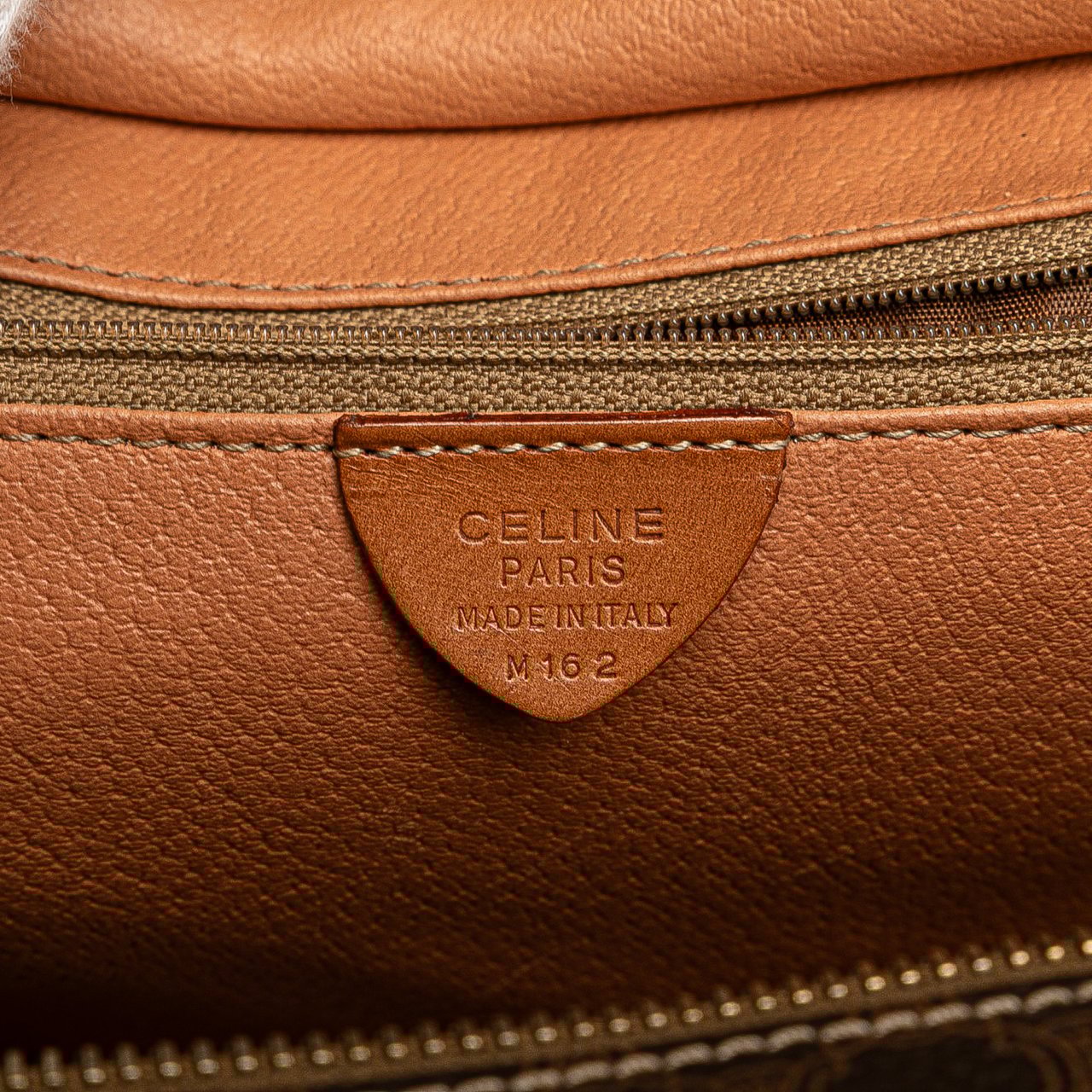 Celine Macadam Coated Canvas Tote Bruin