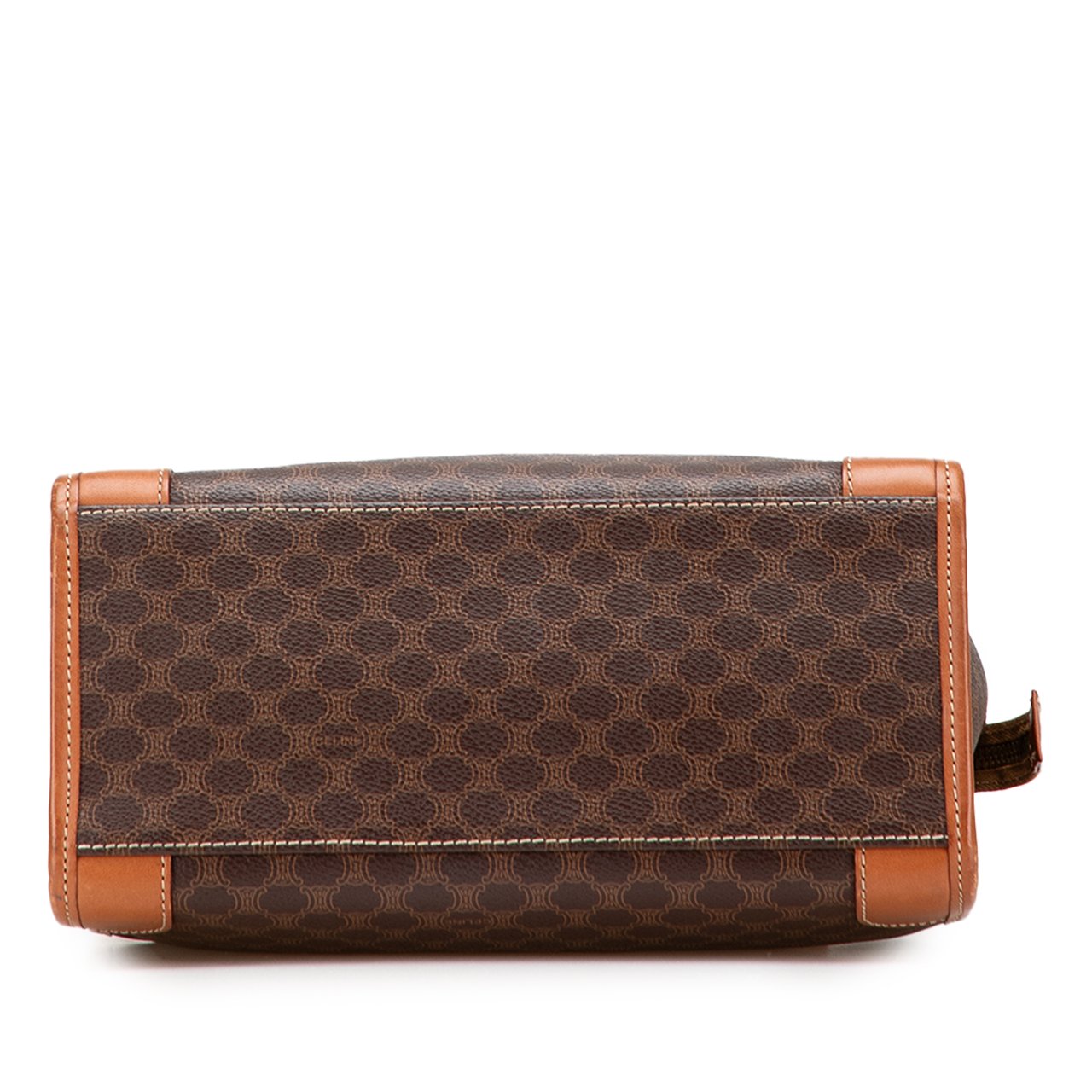 Celine Macadam Coated Canvas Tote Bruin