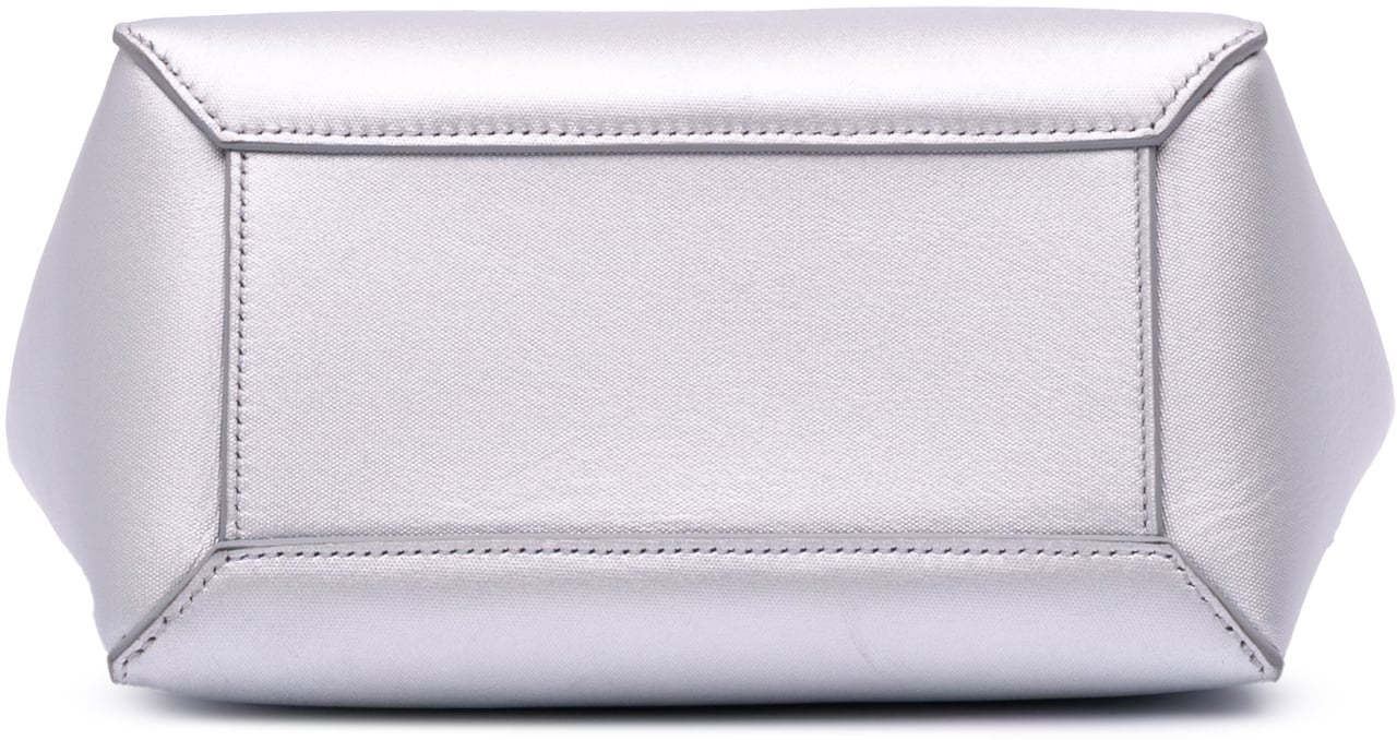Celine Nano Laminated Calfskin Belt Bag Zilver