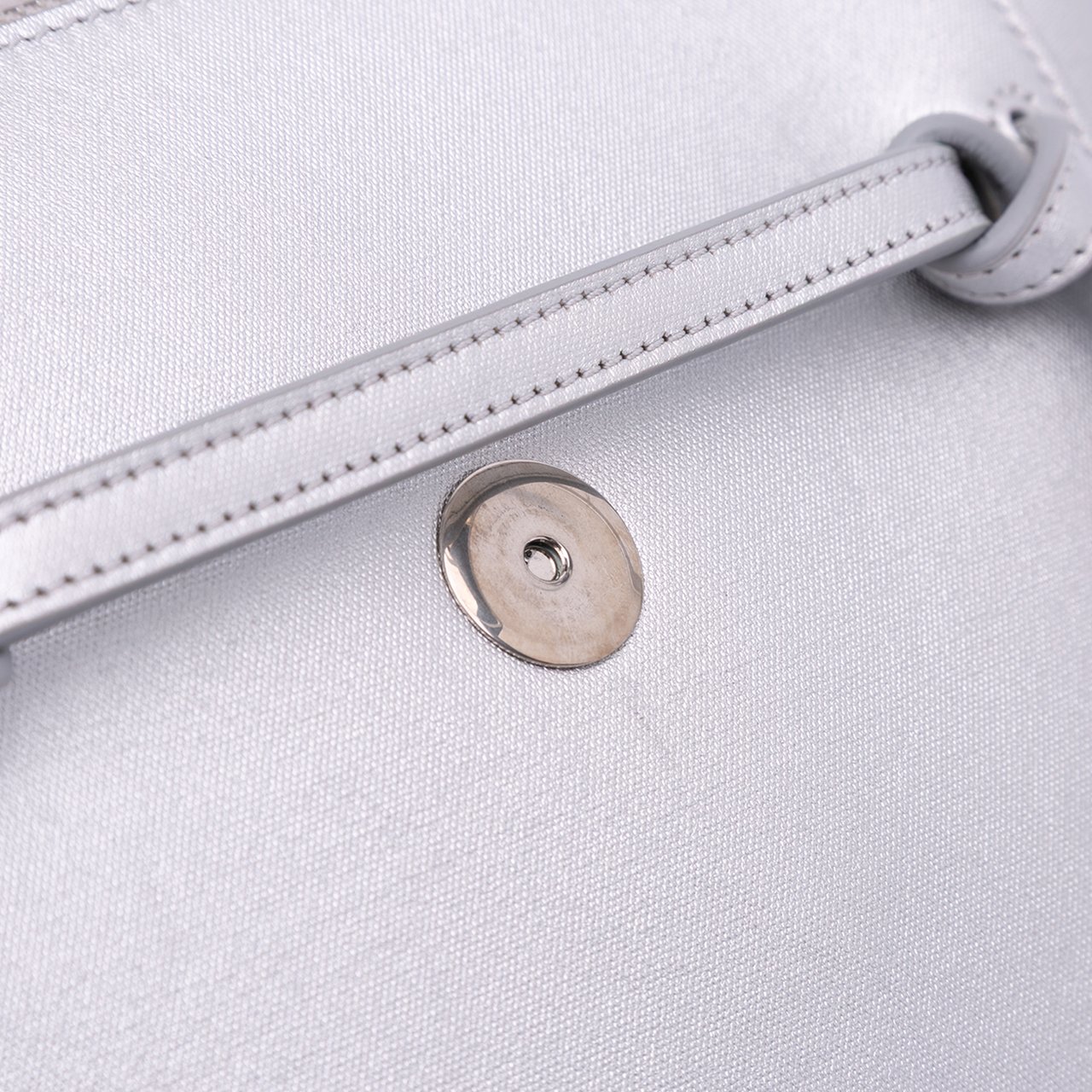 Celine Nano Laminated Calfskin Belt Bag Zilver