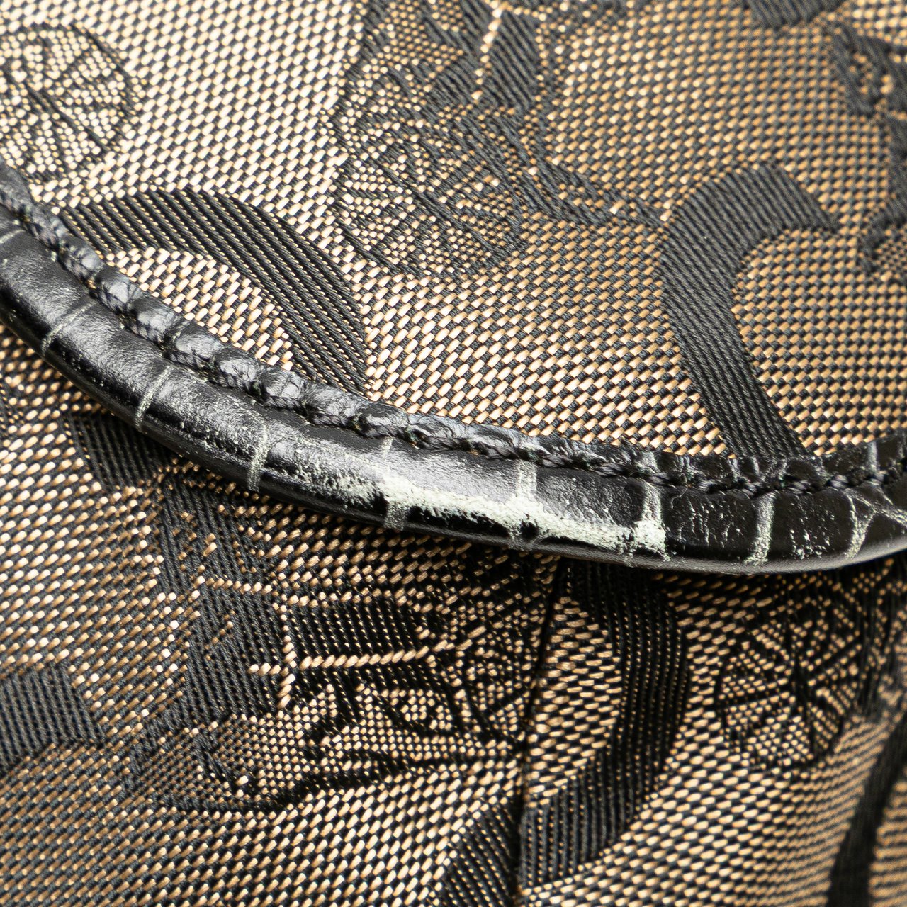 Celine C Carriage Canvas Satchel Bruin