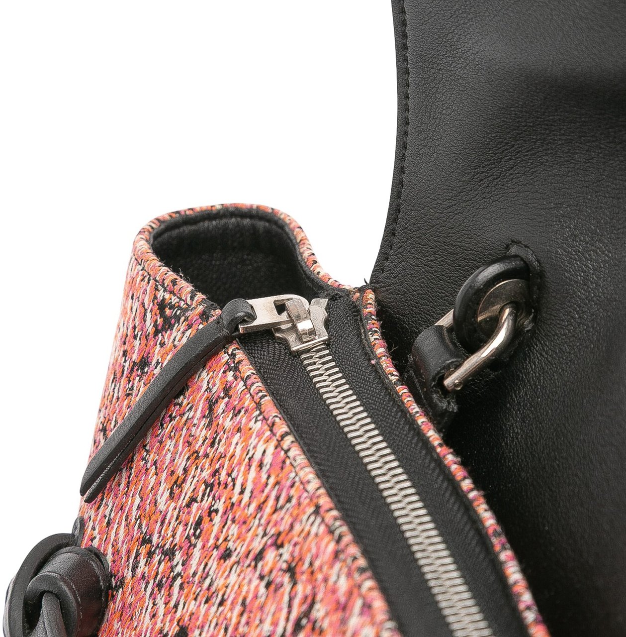 Celine Micro Tweed Belt Satchel Roze
