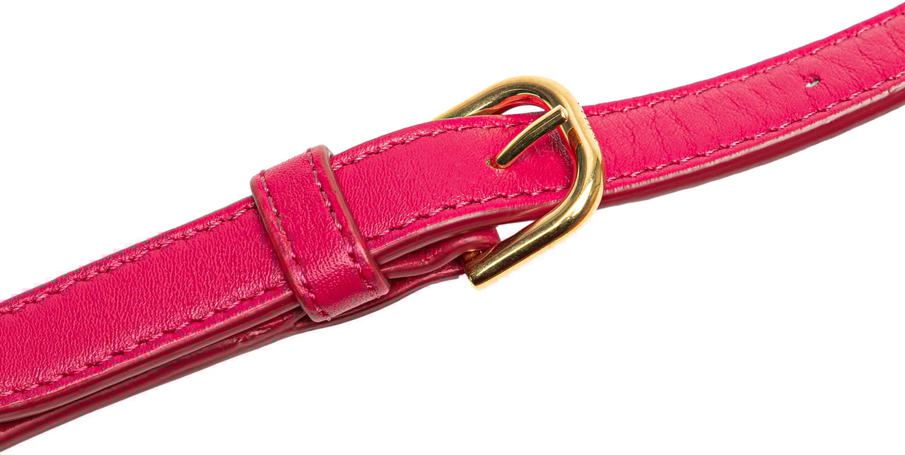Celine Quilted Calfskin C Charm Crossbody Roze