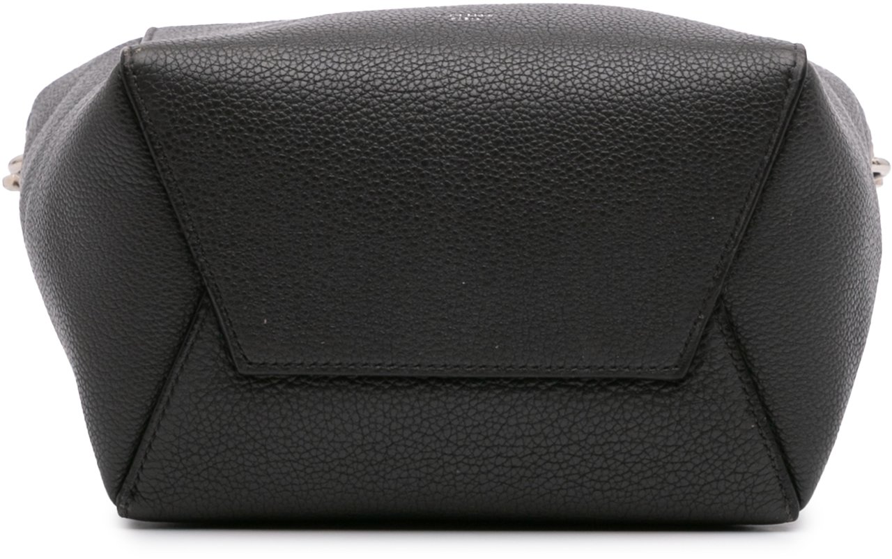 Celine Small Soft Grained Calfskin Seau Sangle Shoulder Bag Bruin