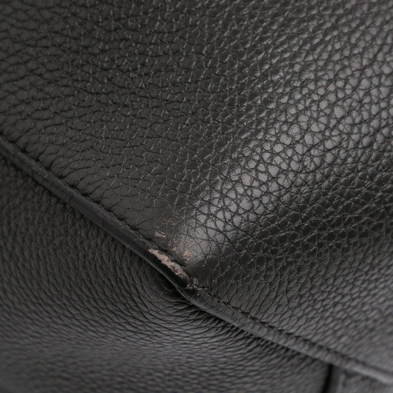 Celine Small Soft Grained Calfskin Seau Sangle Shoulder Bag Bruin