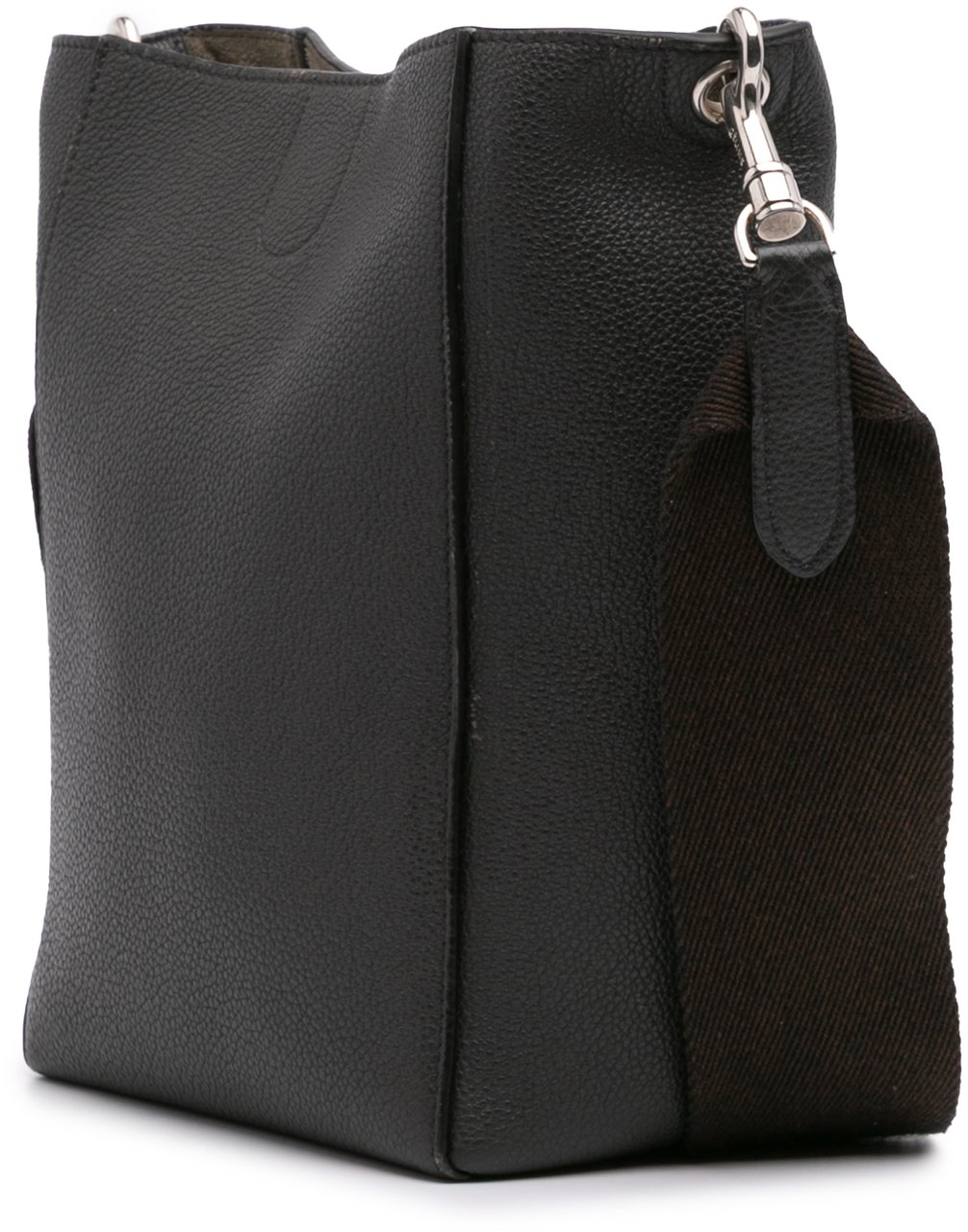 Celine Small Soft Grained Calfskin Seau Sangle Shoulder Bag Bruin