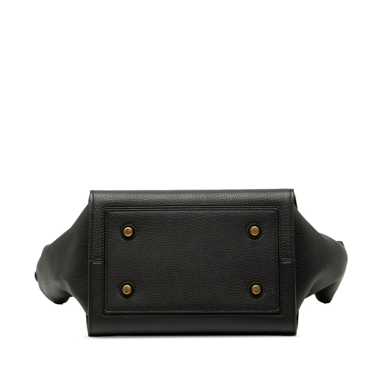 Celine Medium Grained Calfskin Tie Knot Tote Zwart