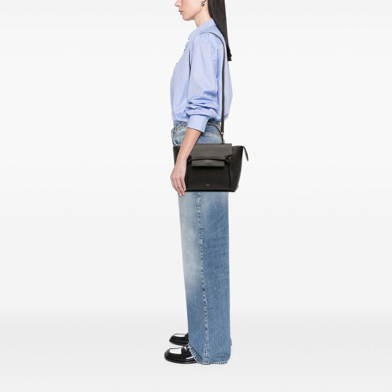 Celine Micro Grained Calfskin Belt Bag Zwart