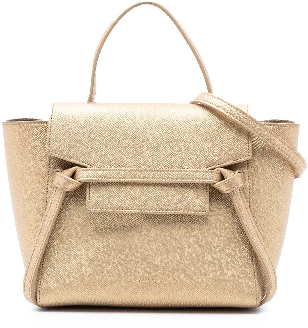 Celine Nano Grained Calfskin Belt Bag Goud