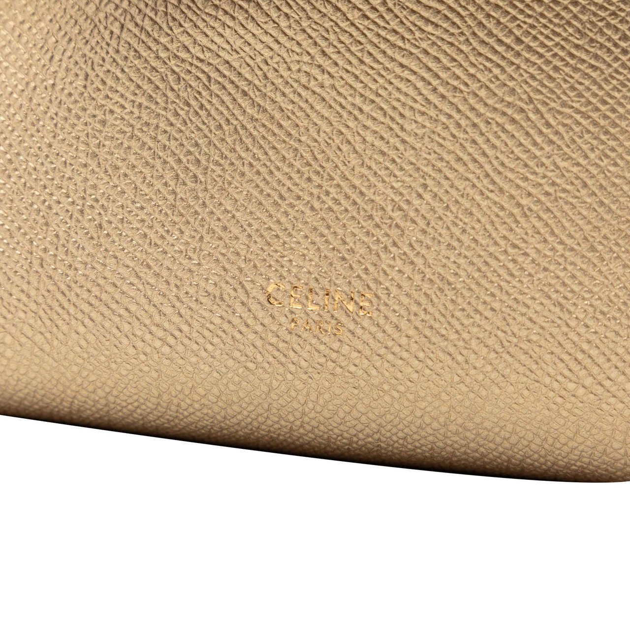 Celine Nano Grained Calfskin Belt Bag Goud