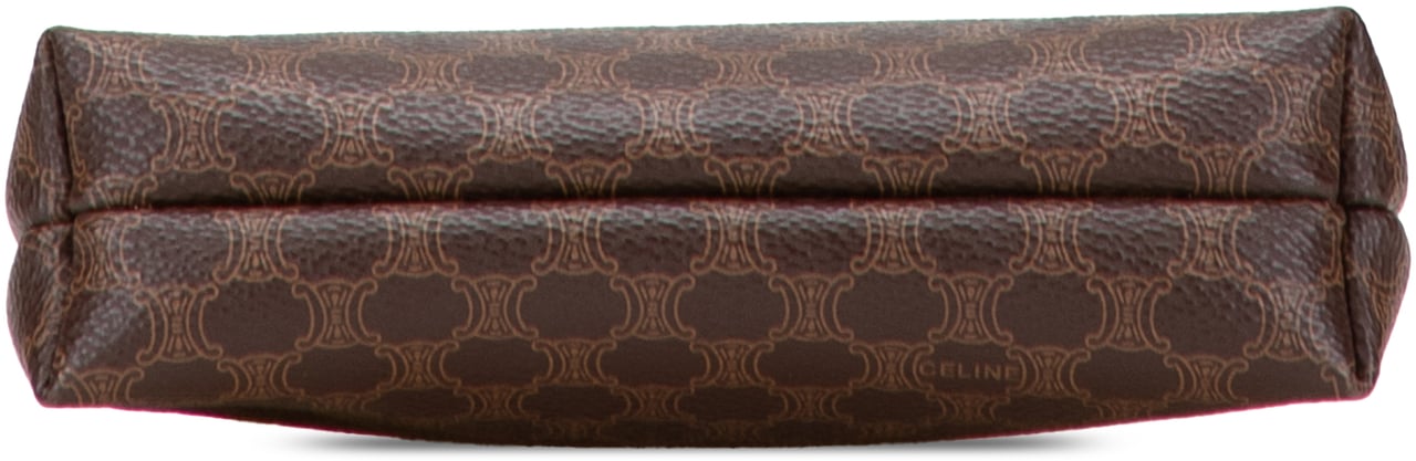 Celine Macadam Coated Canvas Pouch Bruin