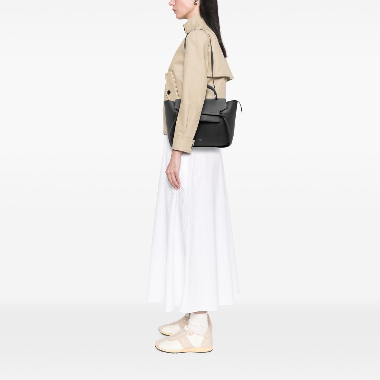 Celine Mini Grained Calfskin Belt Bag Blauw