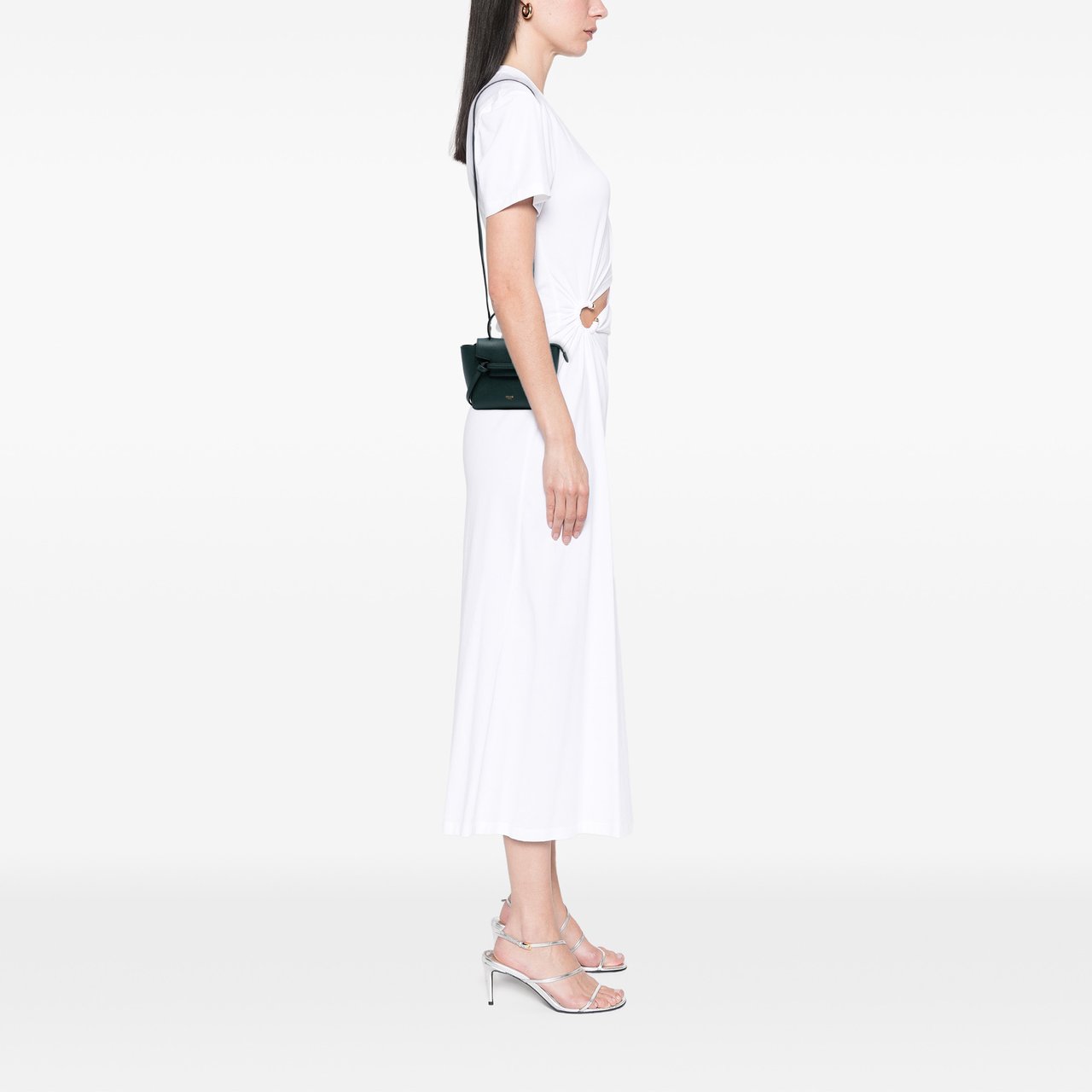 Celine Pico Grained Calfskin Belt Bag Groen