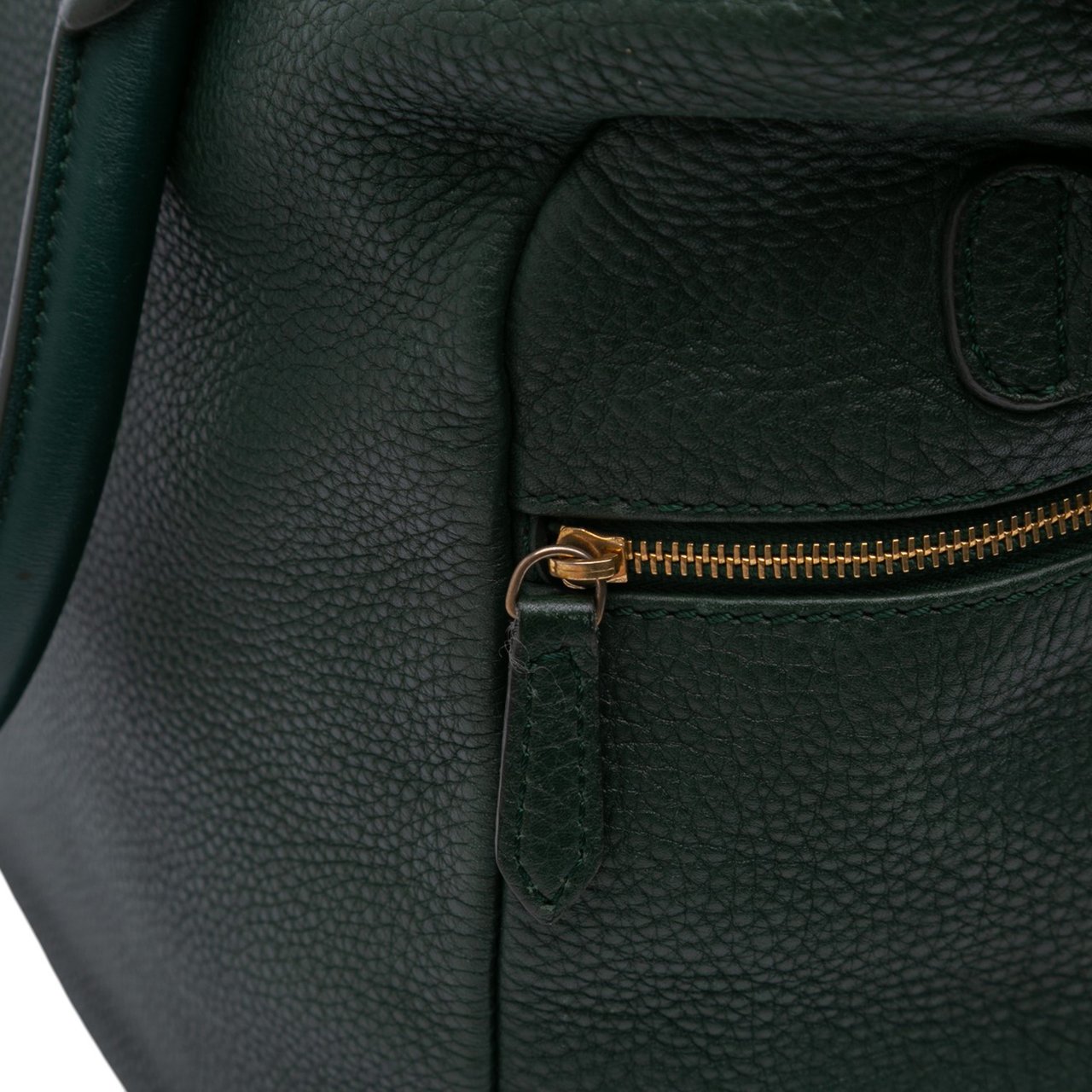 Celine Leather Satchel Groen