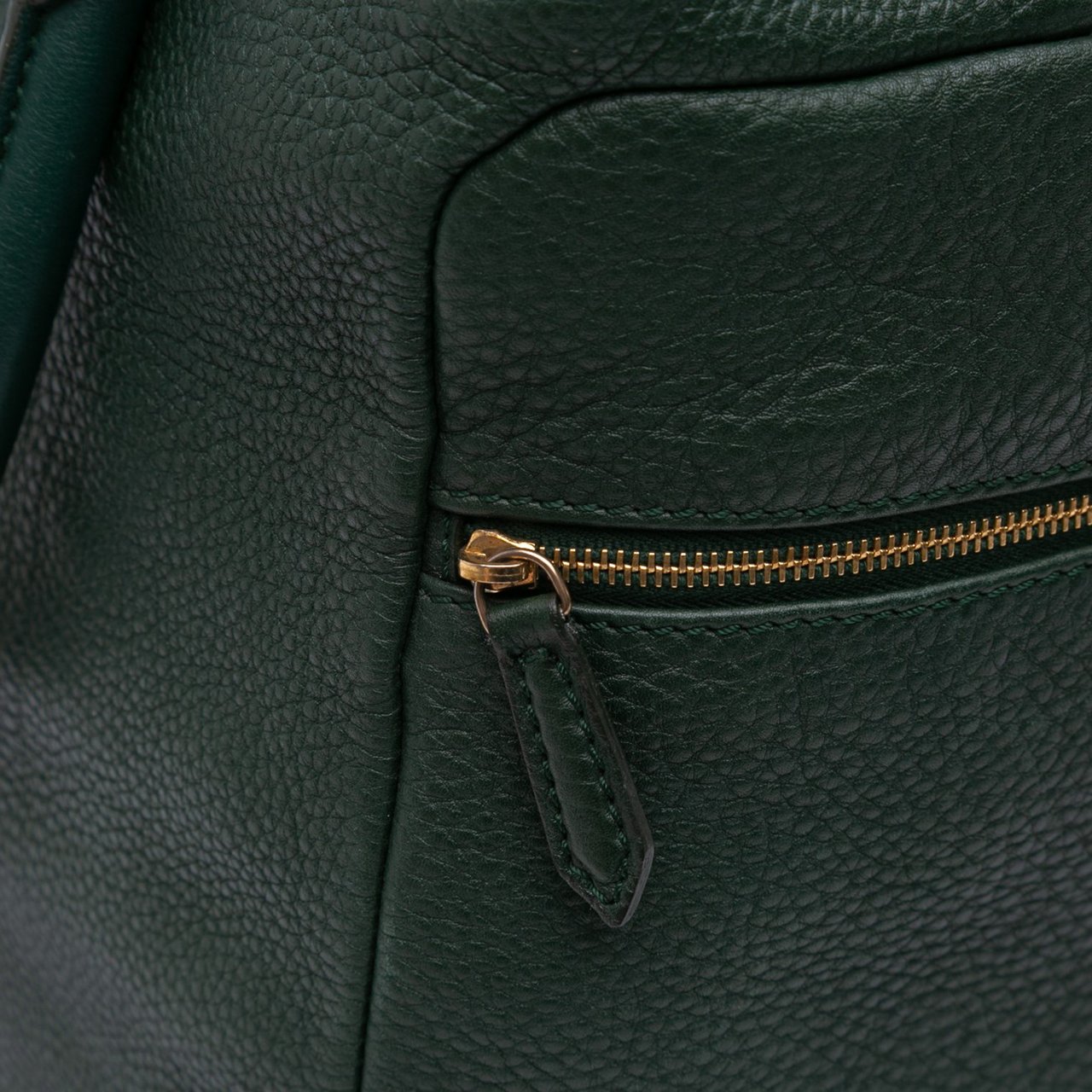 Celine Leather Satchel Groen