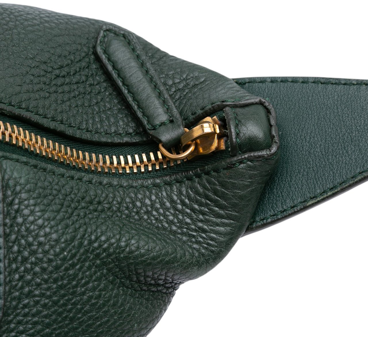 Celine Leather Satchel Groen
