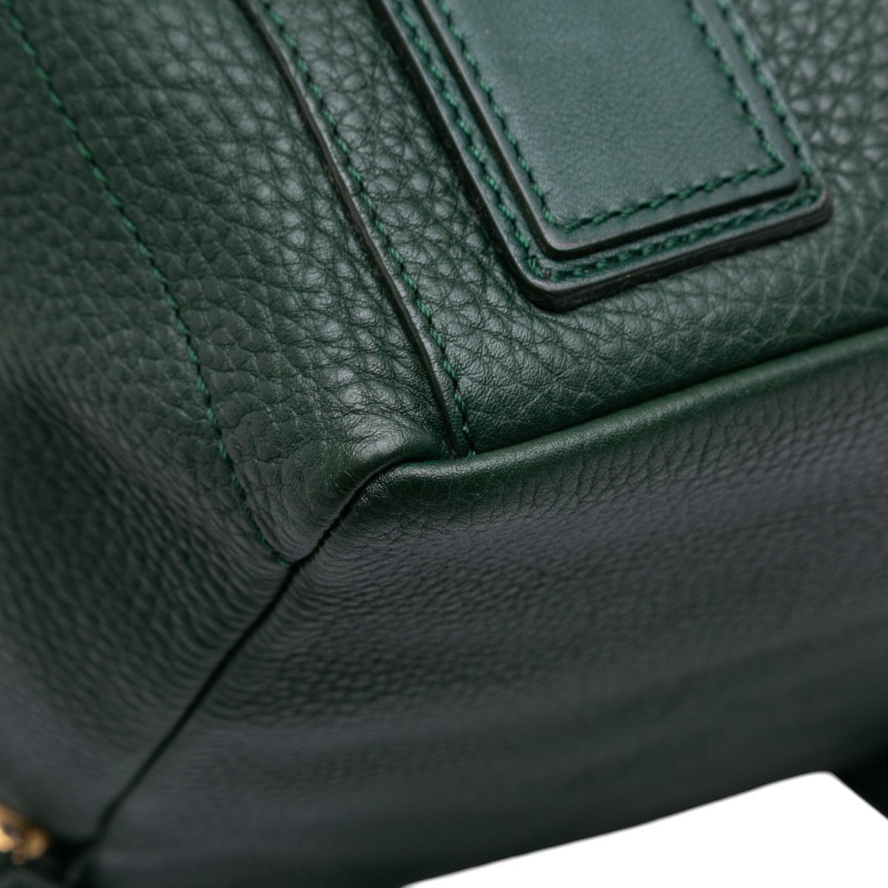 Celine Leather Satchel Groen