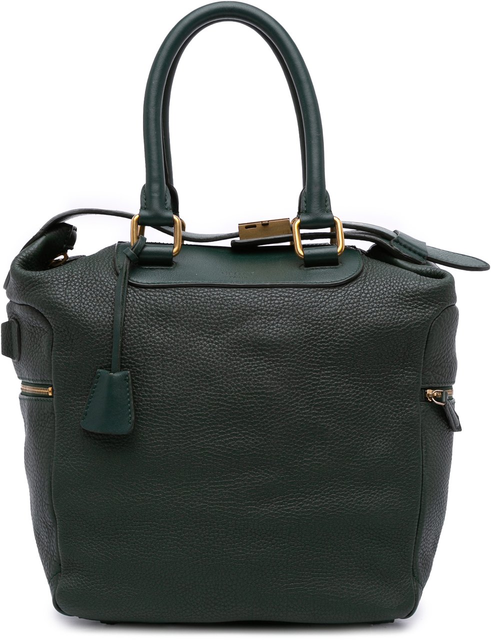 Celine Leather Satchel Groen