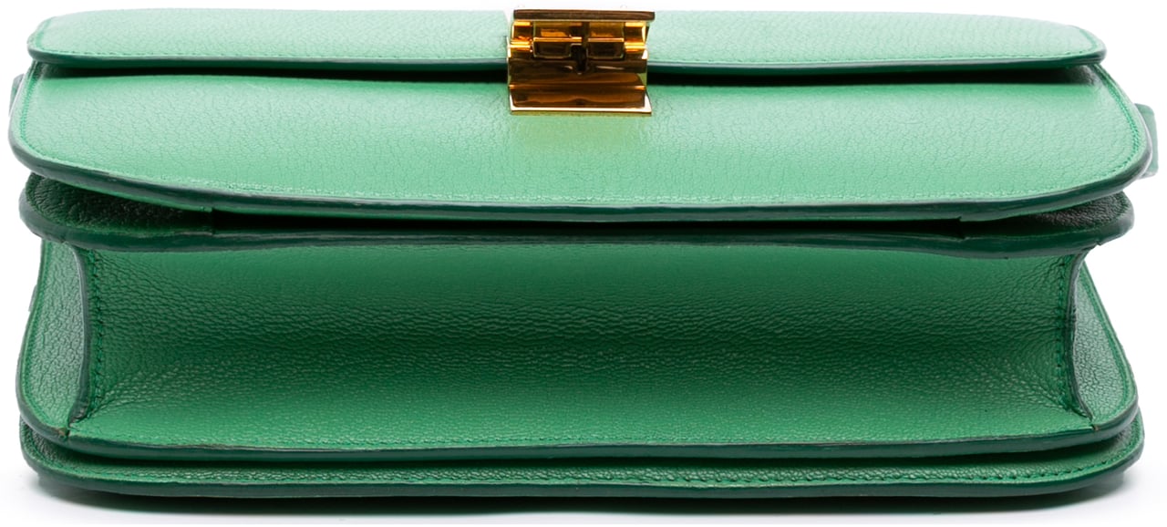 Celine Medium Calfskin Classic Box Groen