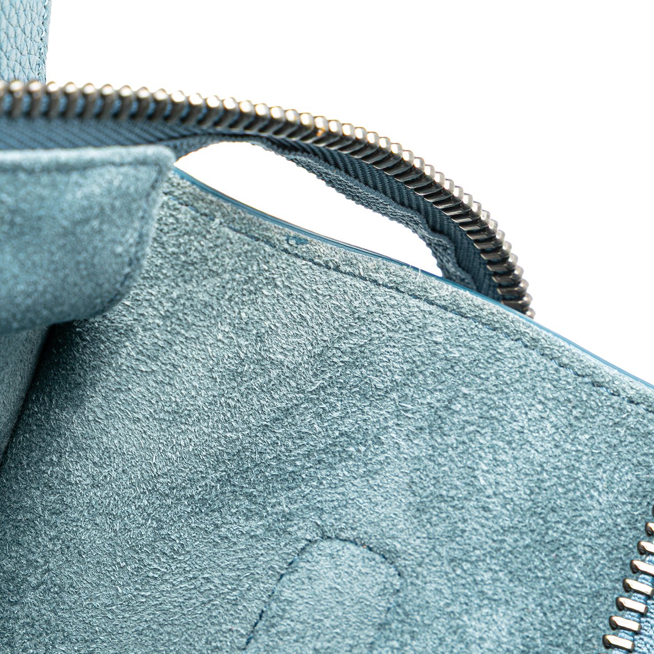 Celine Micro Calfskin Luggage Tote Blauw
