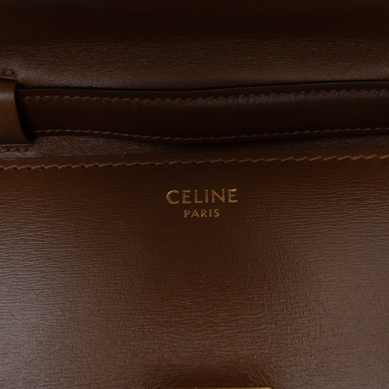 Celine Teen Calfskin Classic Box Bruin