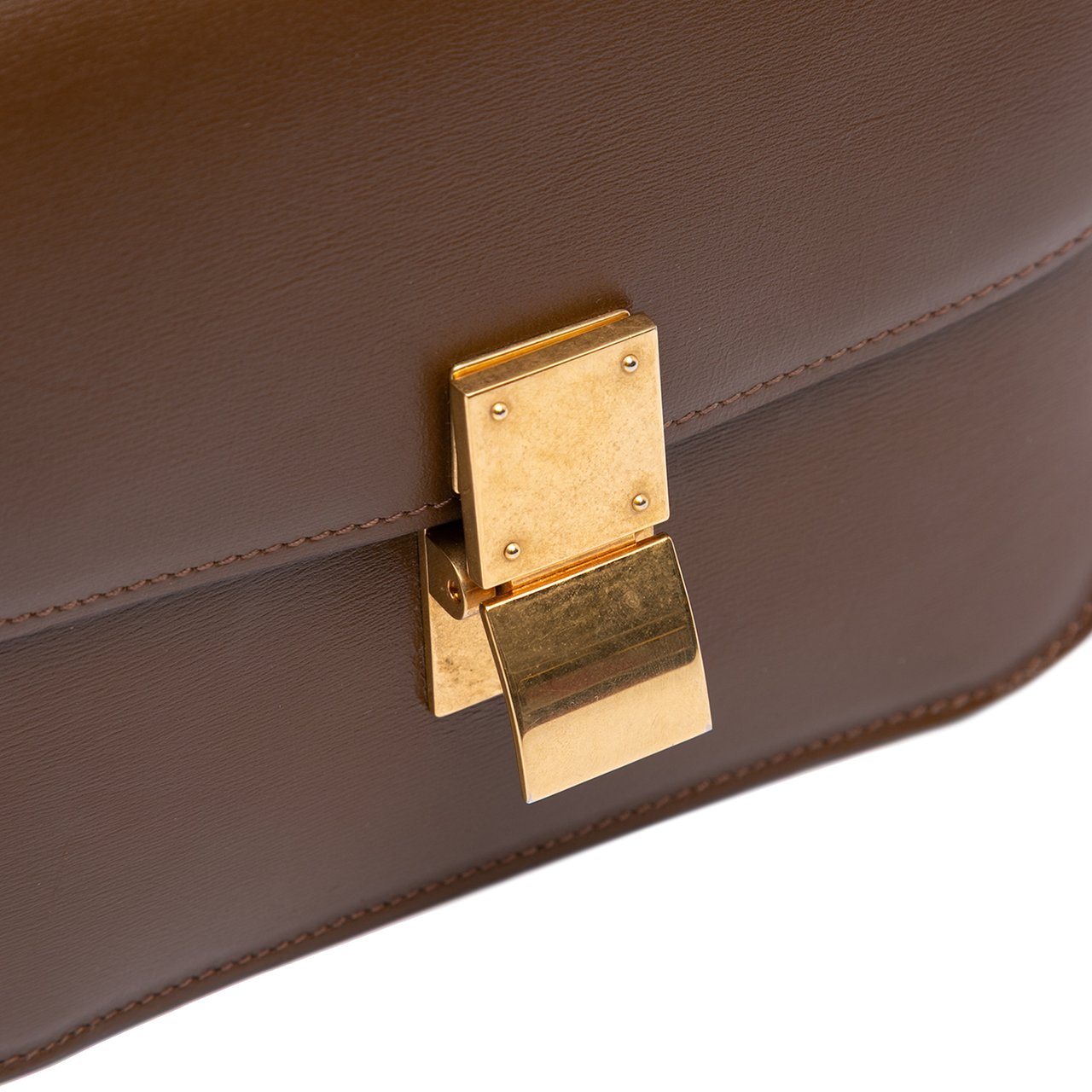 Celine Teen Calfskin Classic Box Bruin