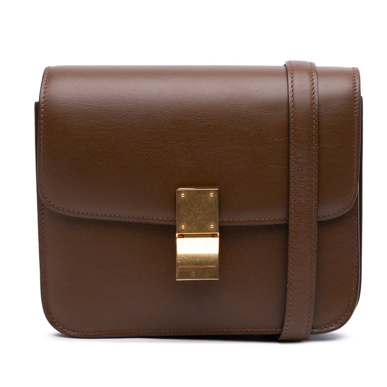 Celine Teen Calfskin Classic Box Bruin