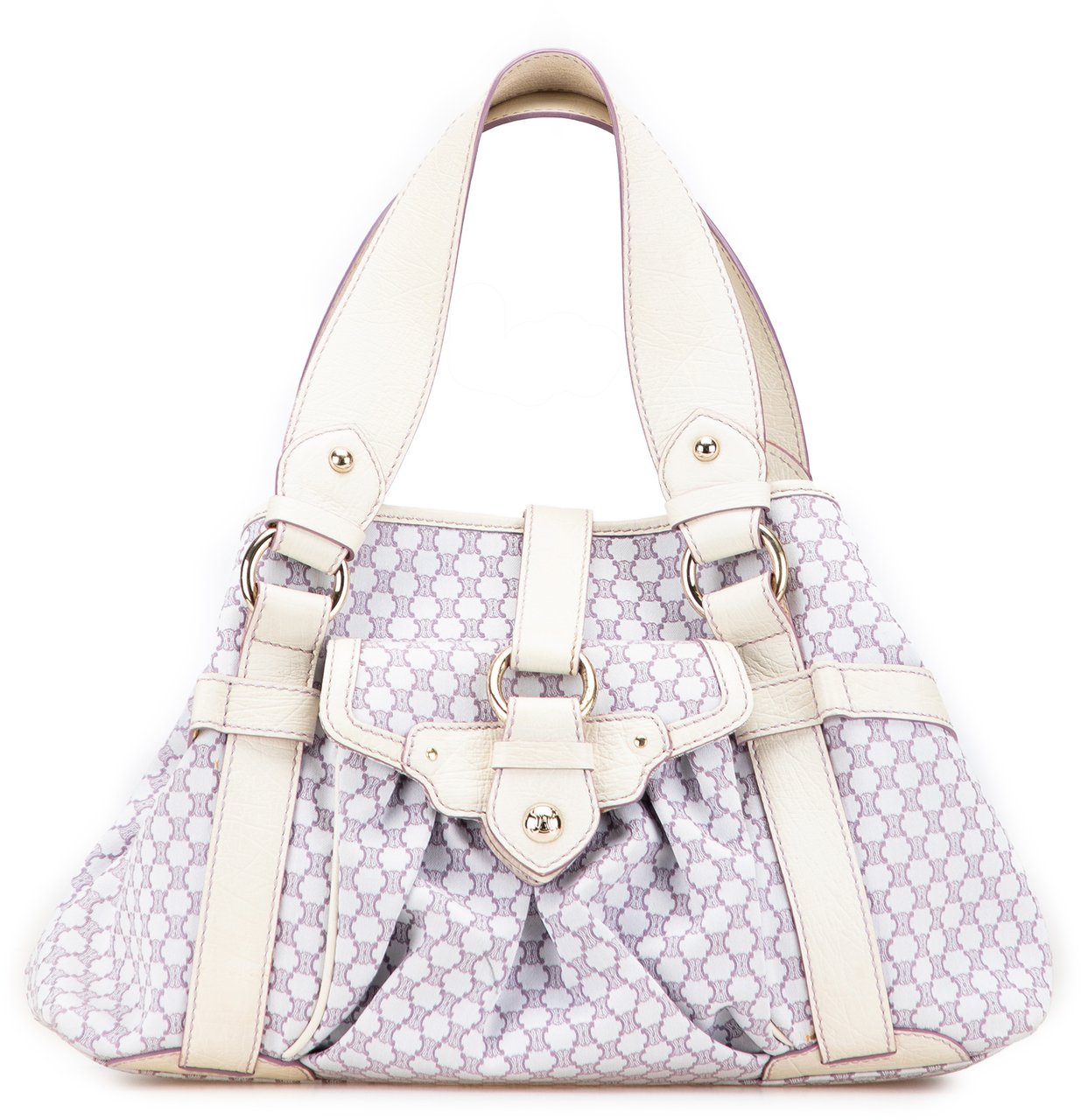 Celine Macadam Canvas Boogie Handbag Paars
