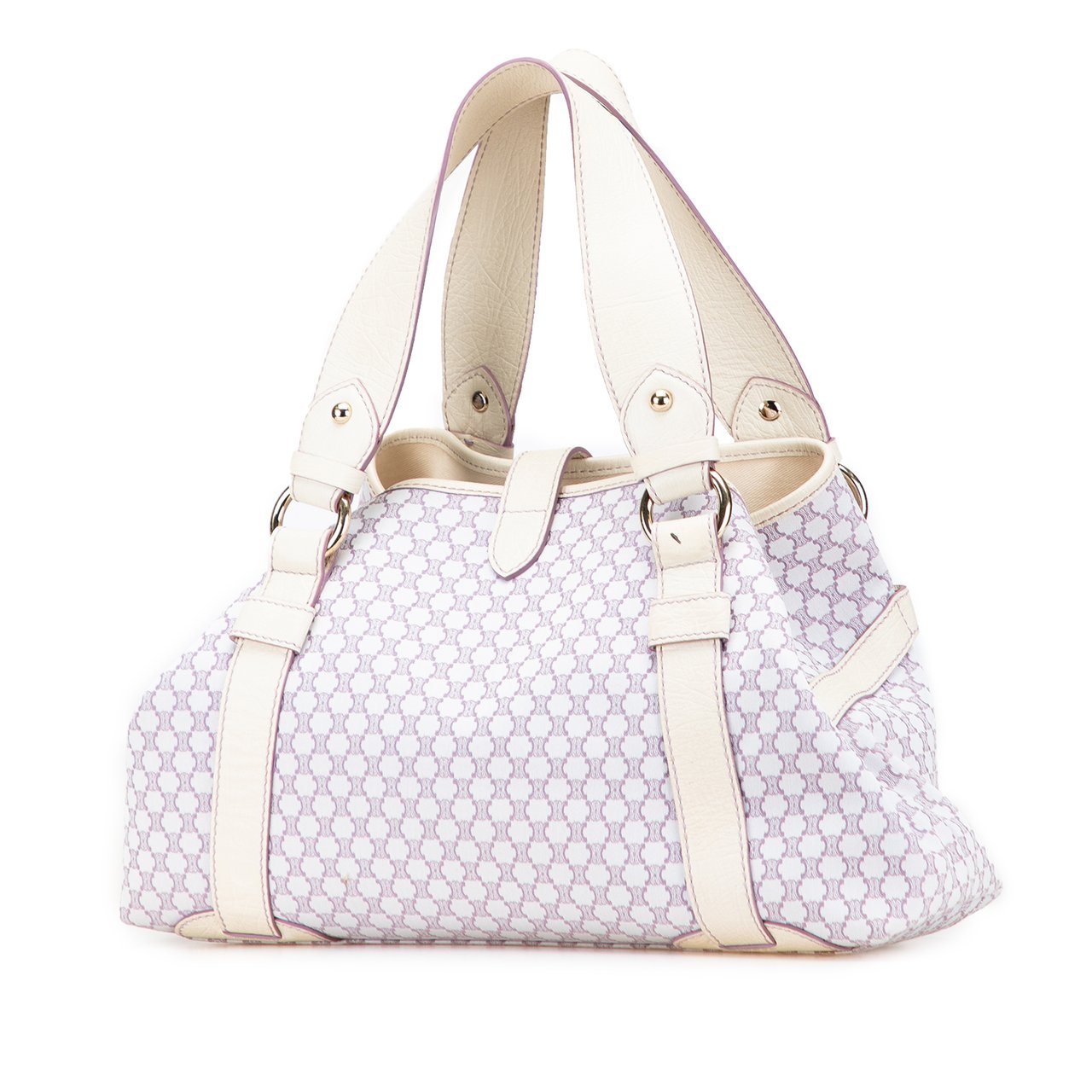 Celine Macadam Canvas Boogie Handbag Paars