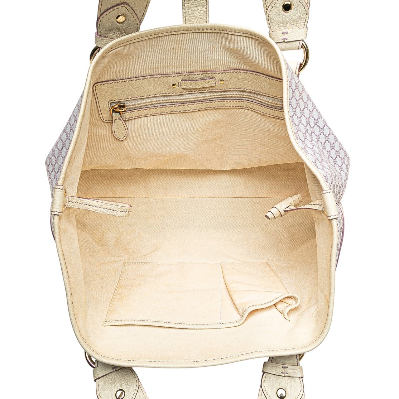 Celine Macadam Canvas Boogie Handbag Paars