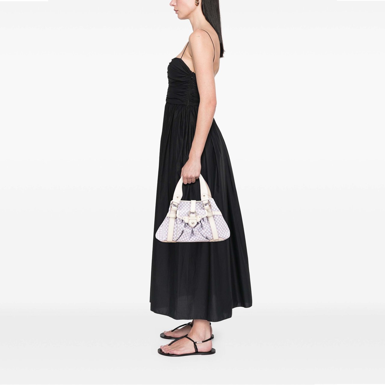 Celine Macadam Canvas Boogie Handbag Paars