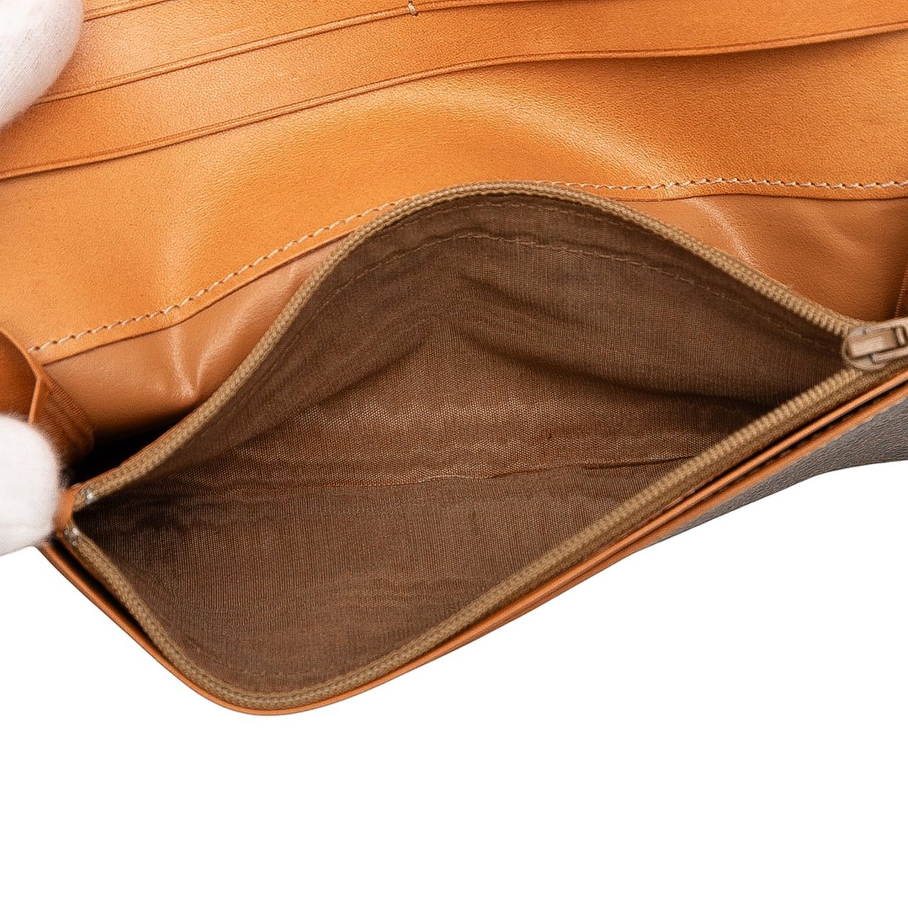 Celine Macadam Coated Canvas Long Wallet Bruin