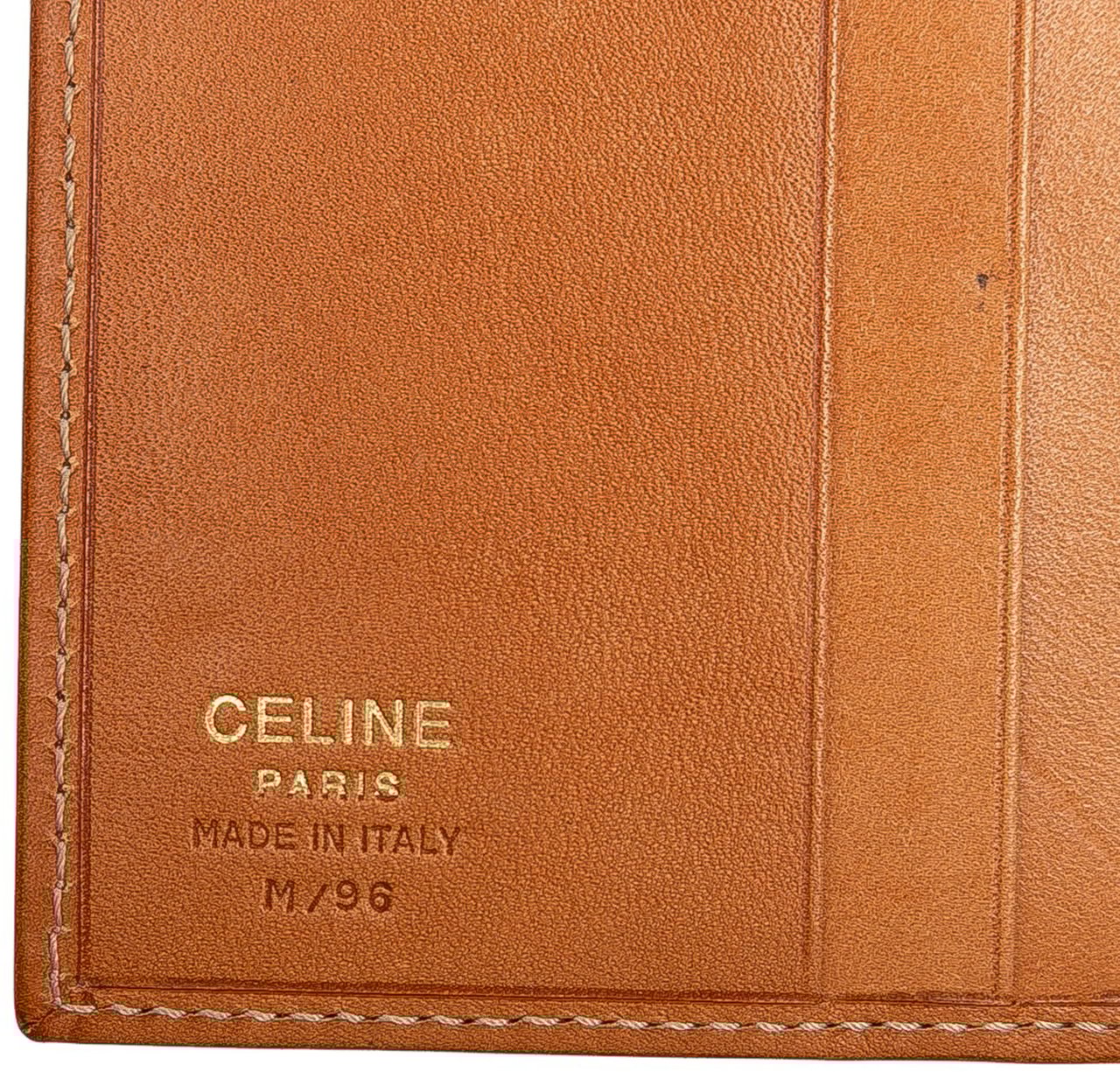 Celine Macadam Coated Canvas Long Wallet Bruin