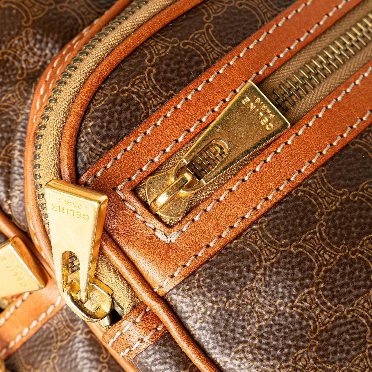 Celine Macadam Satchel Bruin