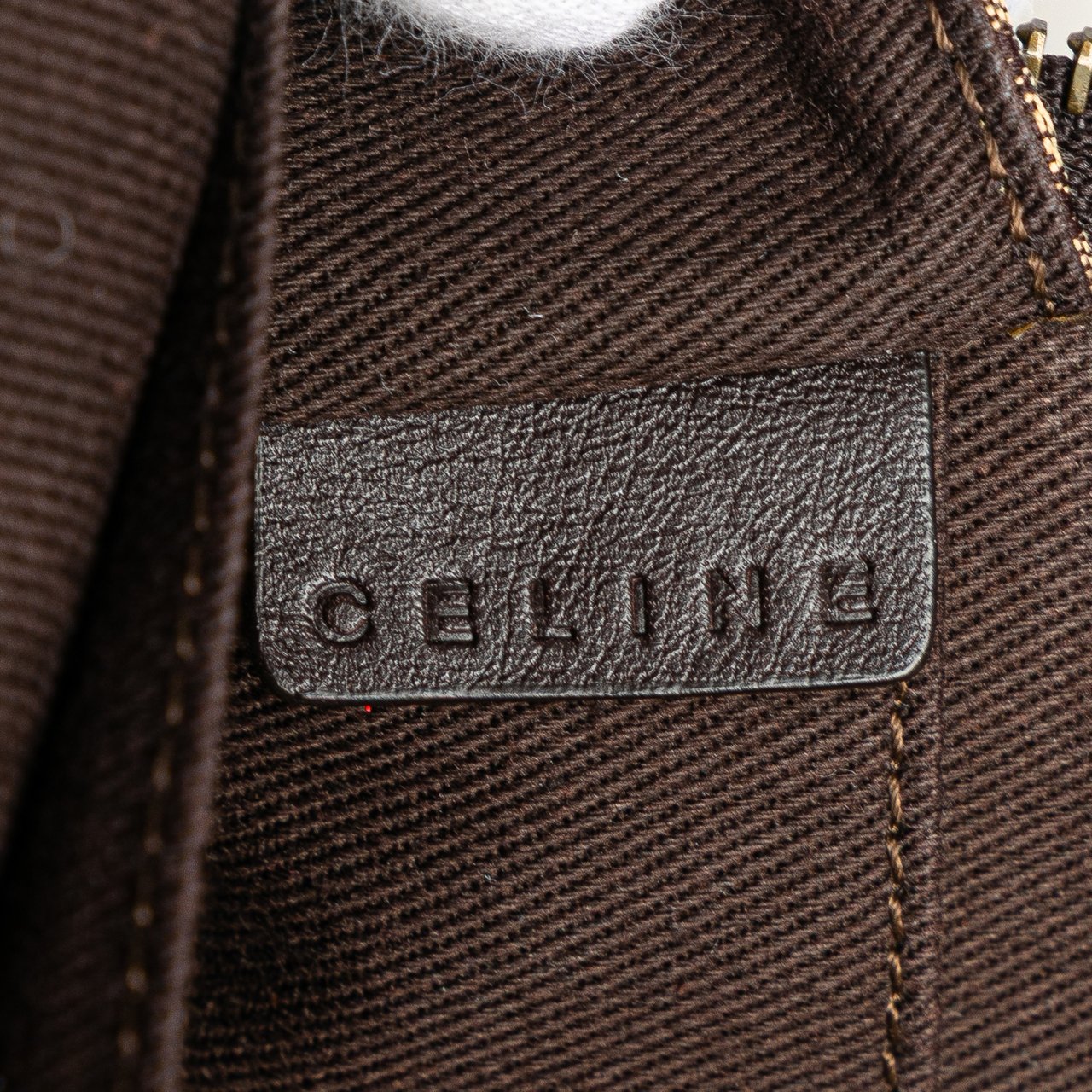 Celine Macadam Canvas Triomphe Handbag Bruin