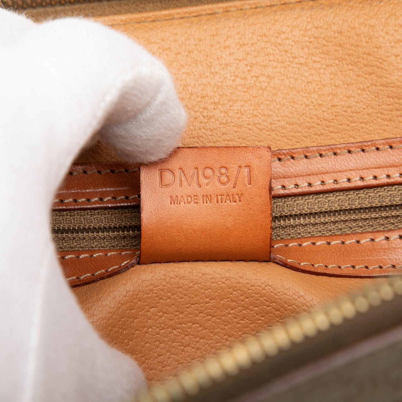 Celine Macadam Coated Canvas Dome Satchel Bruin