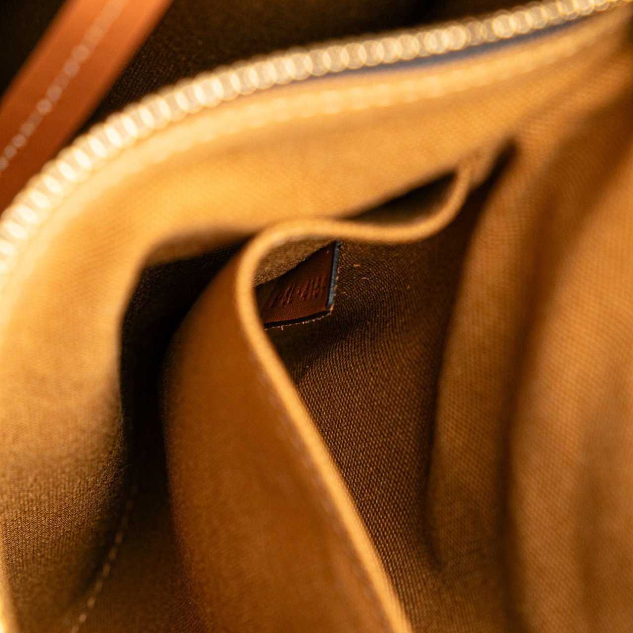 Celine Small Triomphe Coated Canvas Vertical Cabas Tote Bruin
