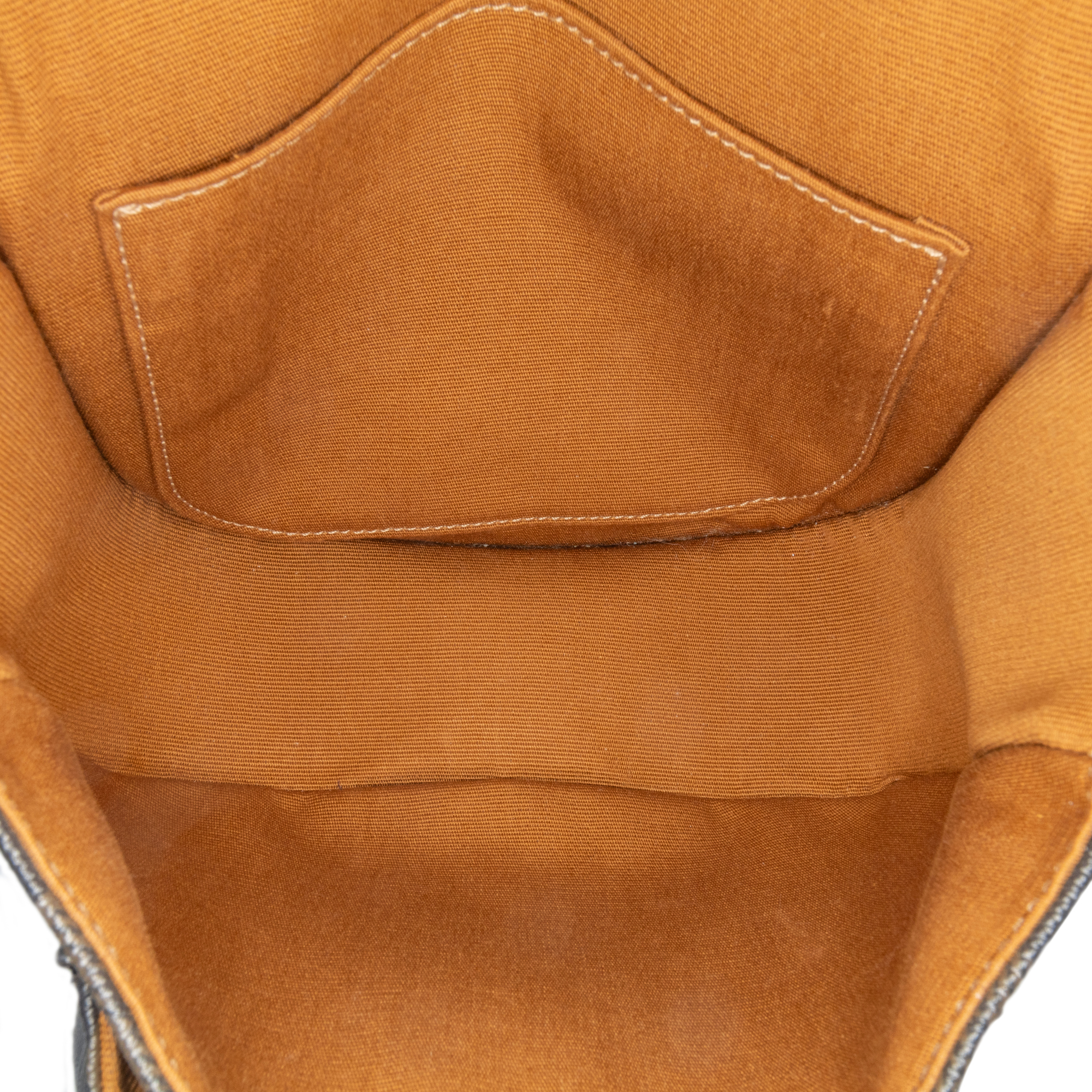 Celine Medium Triomphe Coated Canvas Folco Crossbody Bruin