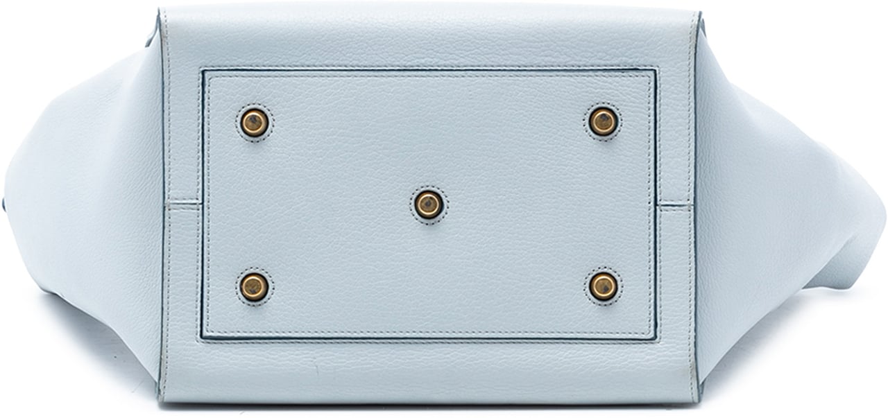 Celine Medium Grained Calfskin Tie Knot Handbag Blauw