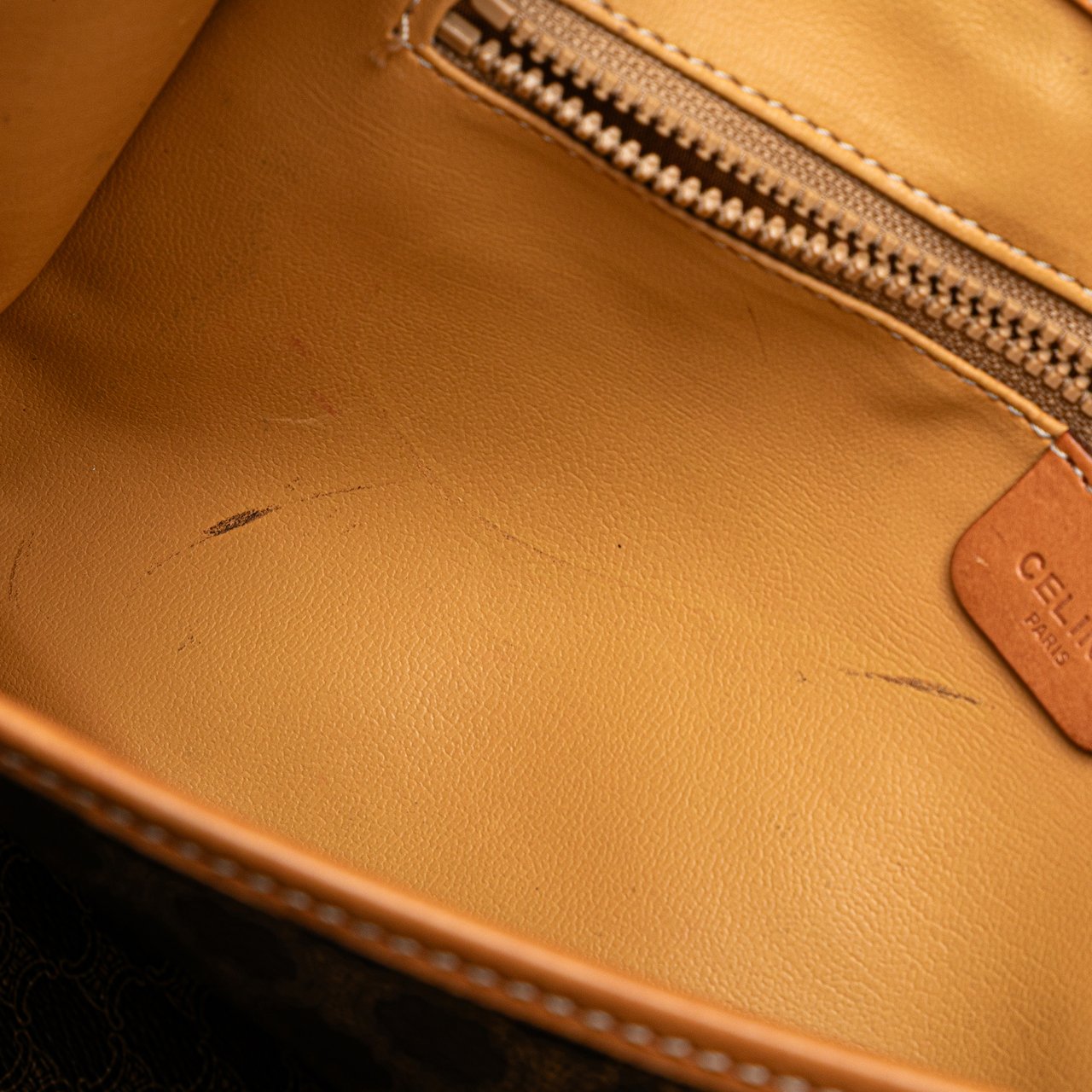 Celine Macadam Coated Canvas Crossbody Bruin