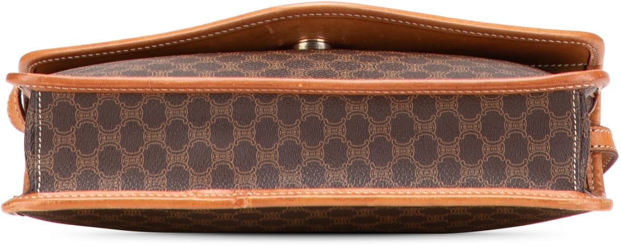 Celine Macadam Coated Canvas Crossbody Bruin