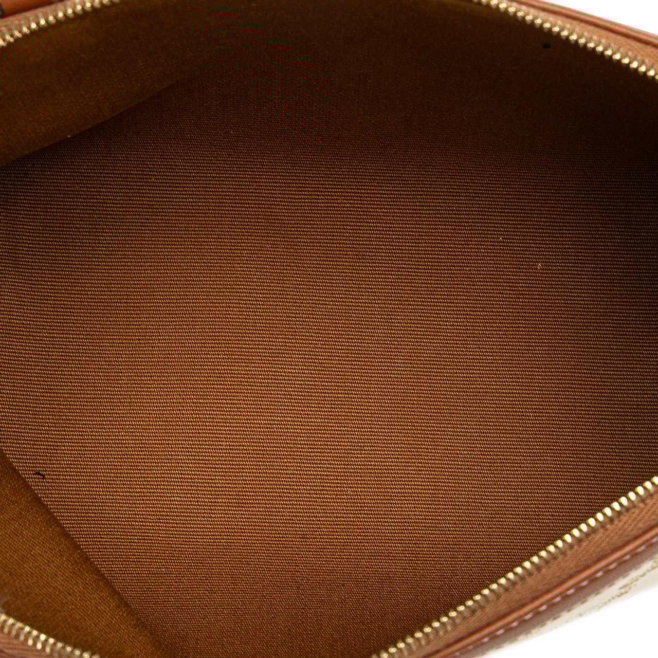 Celine Triomphe Coated Canvas Clutch On Chain Wit