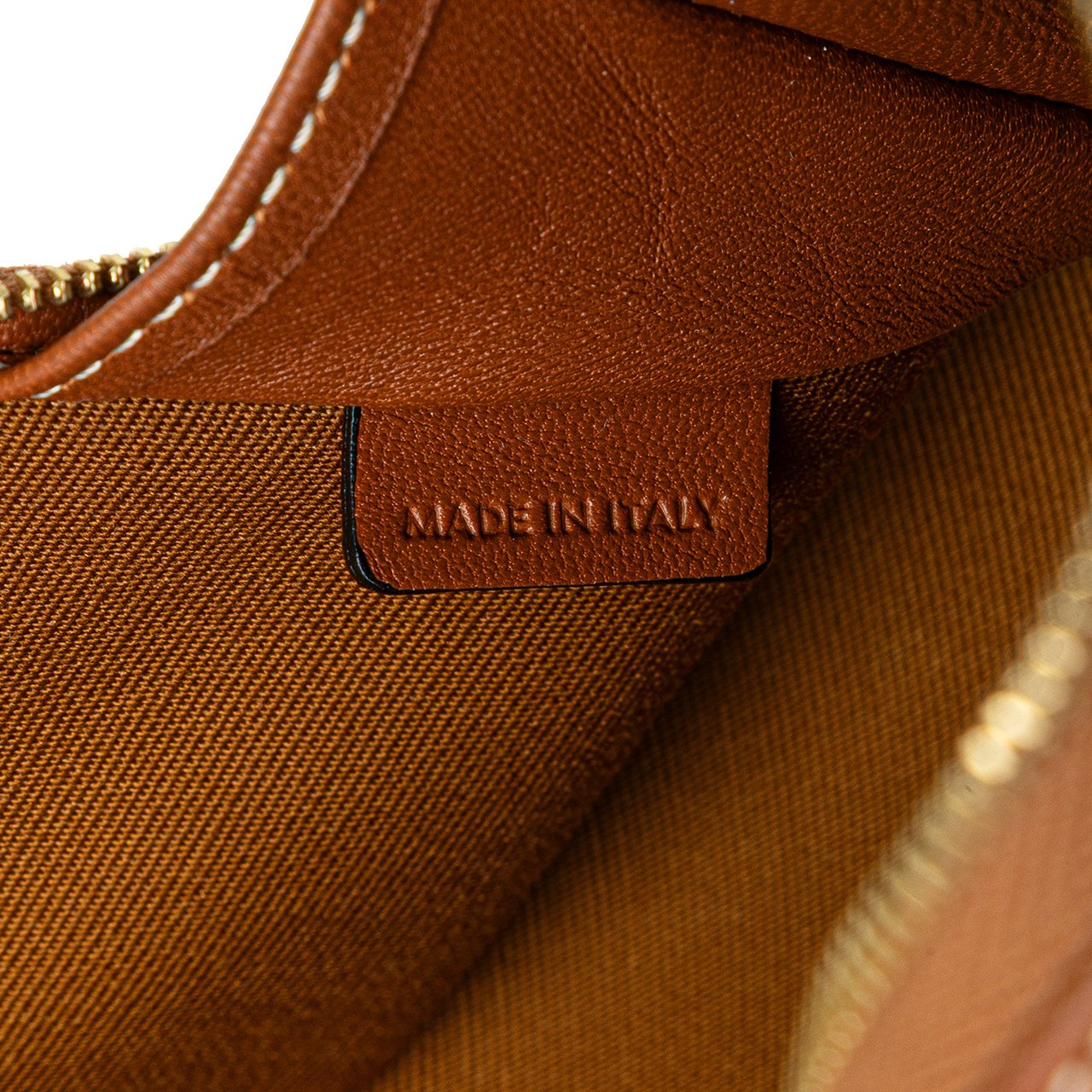 Celine Triomphe Coated Canvas Clutch On Chain Wit