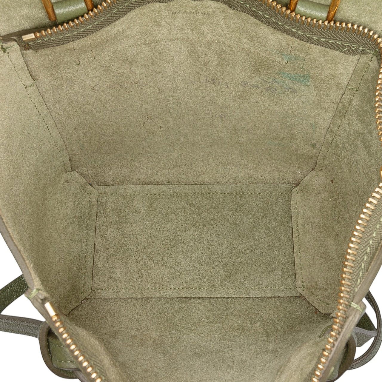Celine Nano Grained Calfskin Belt Bag Groen